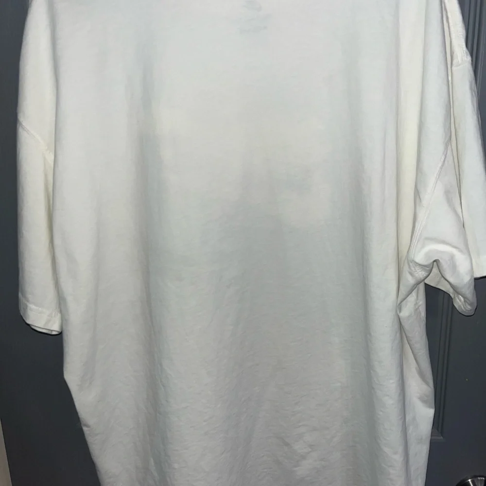 Nike White and Orange‎ Men's Tee